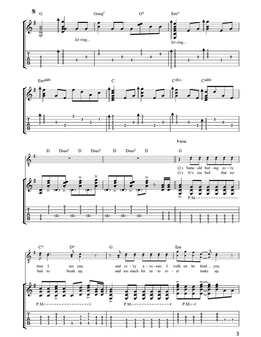 It's Too Bad It's Too Bad Electric Guitar scores gallery preview page 3