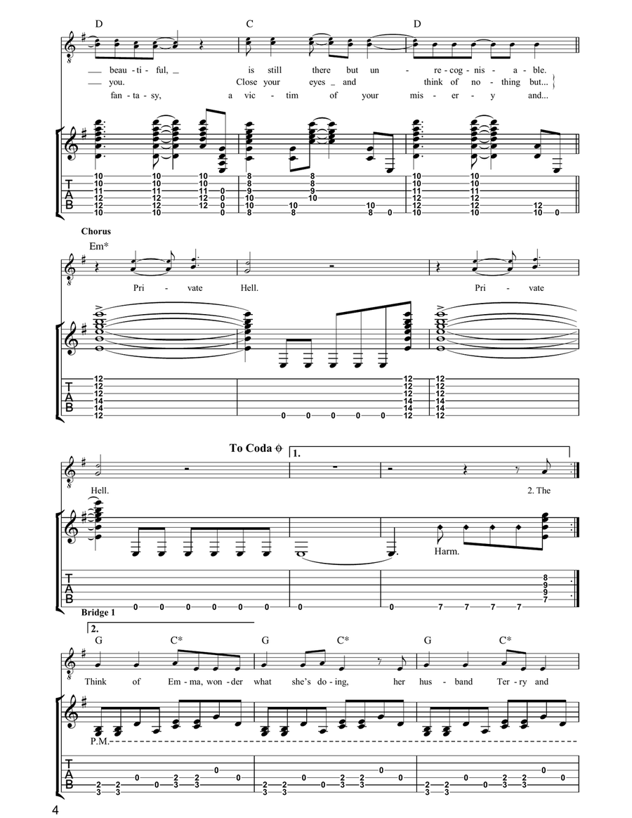 Private Hell Private Hell Electric Guitar scores gallery preview page 4