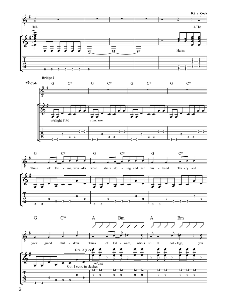 Private Hell Private Hell Electric Guitar scores gallery preview page 6