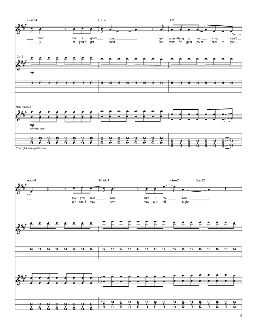 Night Drive Night Drive Acoustic Guitar scores gallery preview page 3