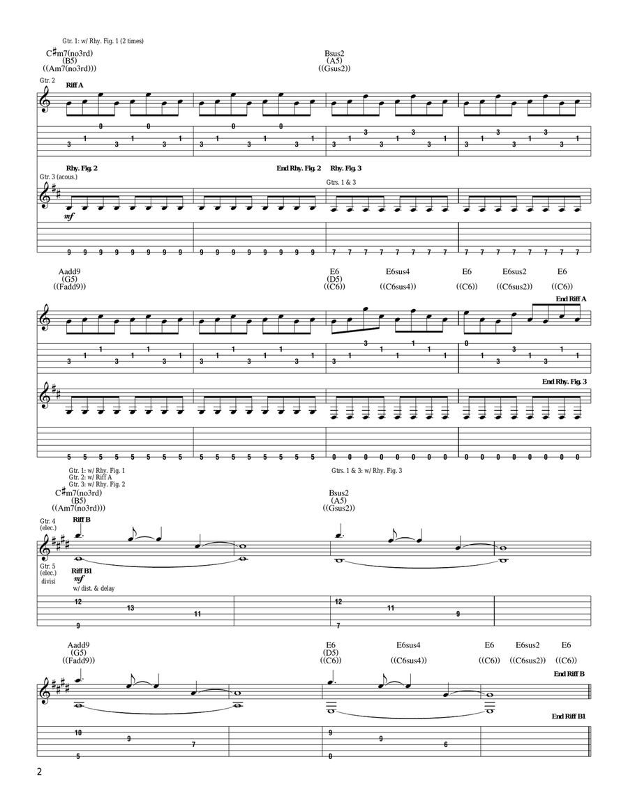Polaris Acoustic Guitar scores gallery preview page 2