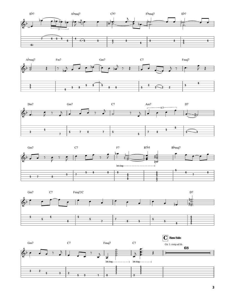 The Way You Look Tonight The Way You Look Tonight Electric Guitar scores gallery preview page 3