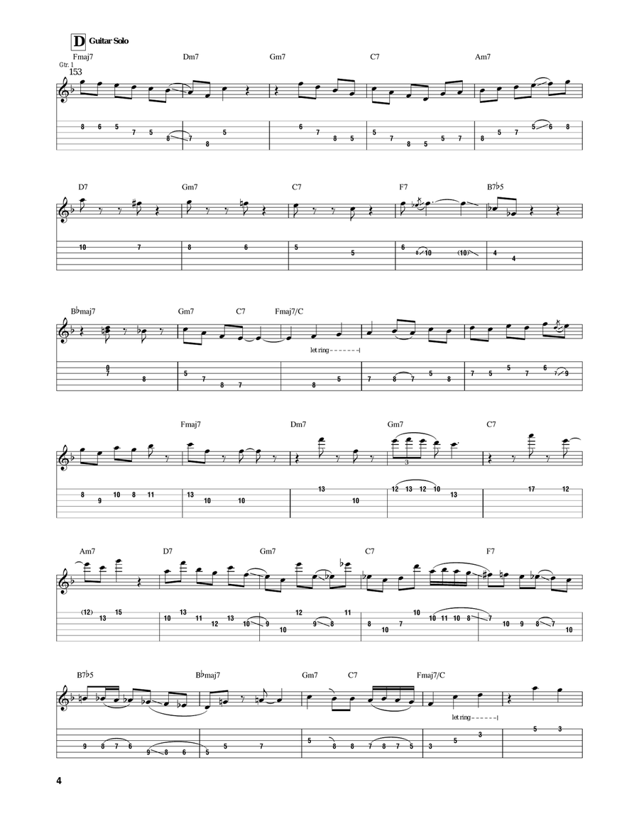 The Way You Look Tonight The Way You Look Tonight Electric Guitar scores gallery preview page 4