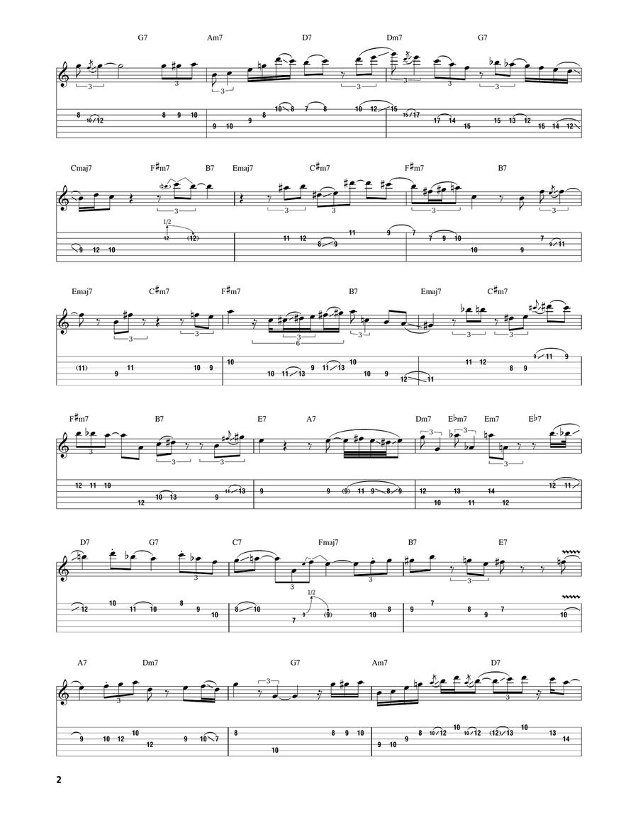 Prelude To A Kiss Prelude To A Kiss Electric Guitar scores gallery preview page 2