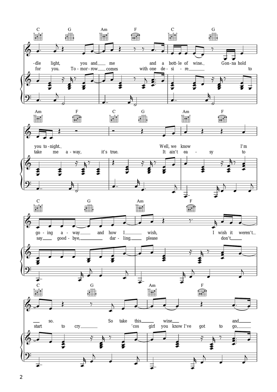 Save Tonight Save Tonight Acoustic Guitar scores gallery preview page 2