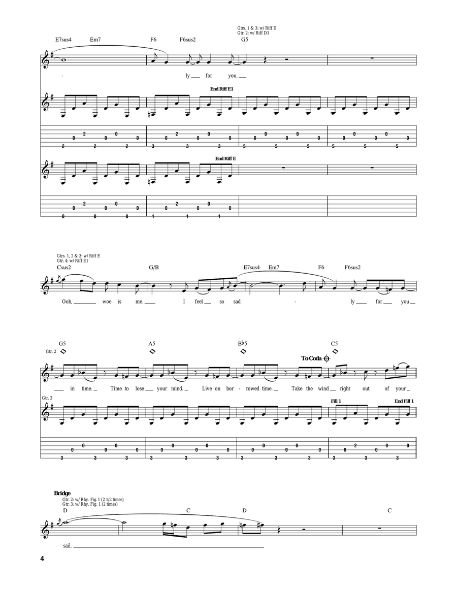 Seasons Of Wither Seasons Of Wither Acoustic Guitar scores gallery preview page 4