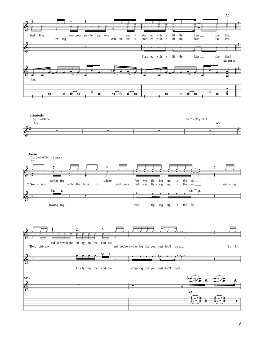 Walk This Way Walk This Way Acoustic Guitar scores gallery preview page 3