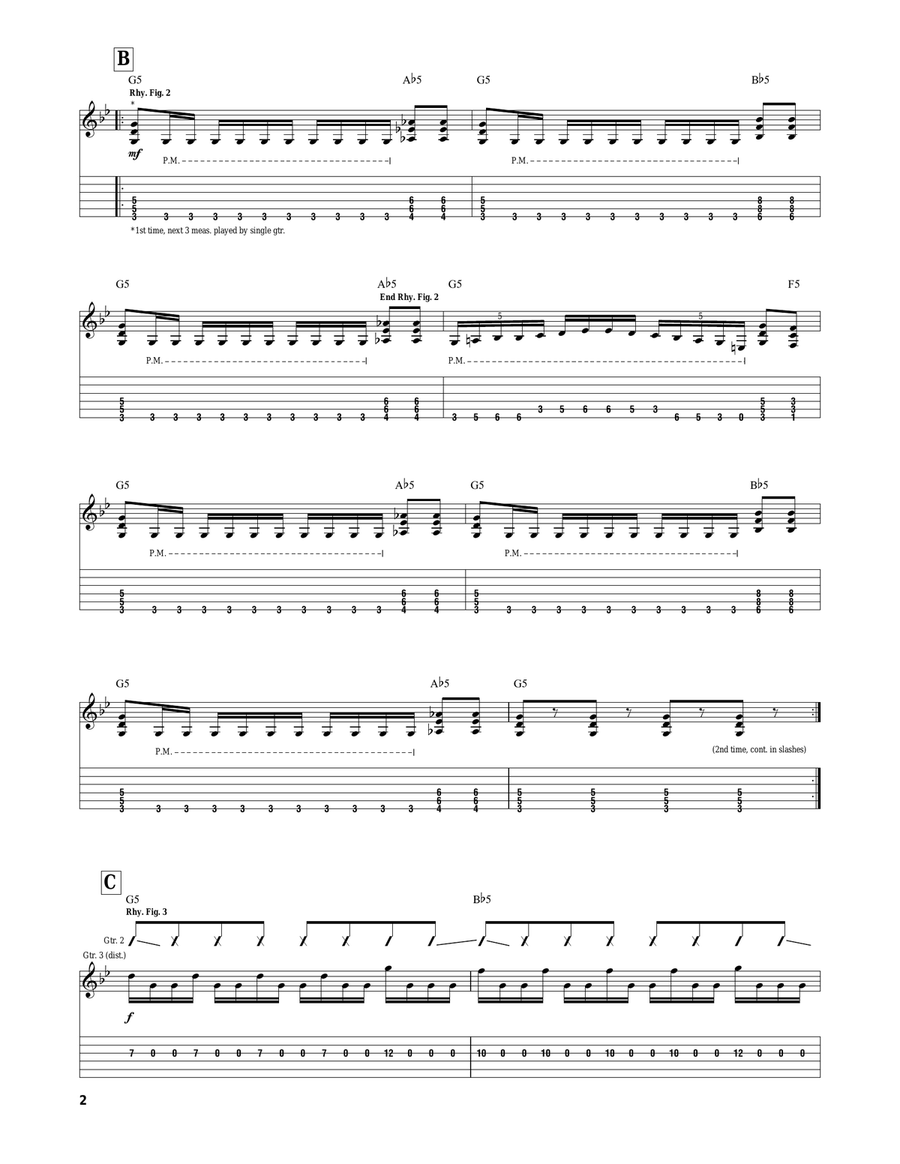 Sin Sin Acoustic Guitar scores gallery preview page 2