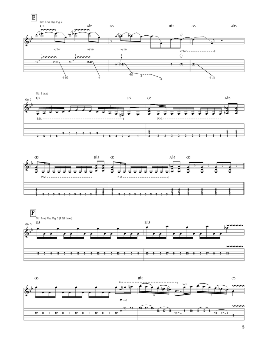 Sin Sin Acoustic Guitar scores gallery preview page 5