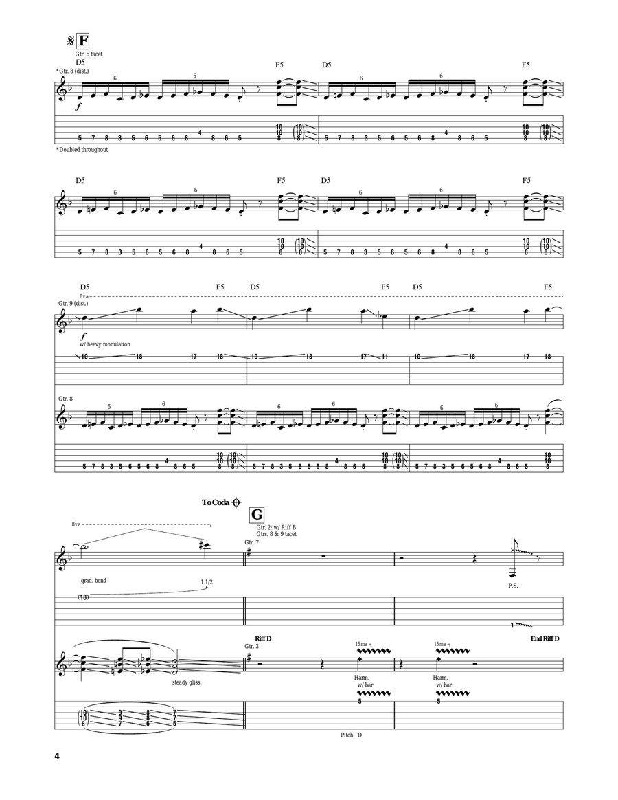 Gods And Monsters Gods And Monsters Acoustic Guitar scores gallery preview page 4
