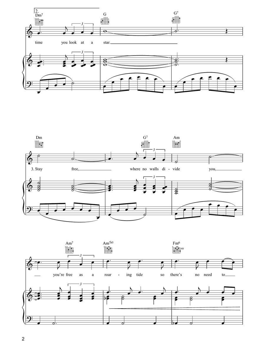 Born Free Born Free Piano, Vocal, Guitar scores gallery preview page 2