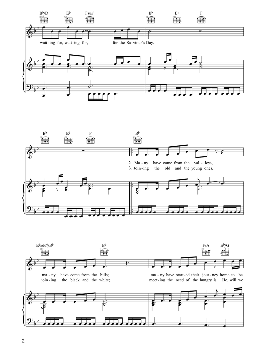 Saviour's Day Acoustic Guitar scores gallery preview page 2