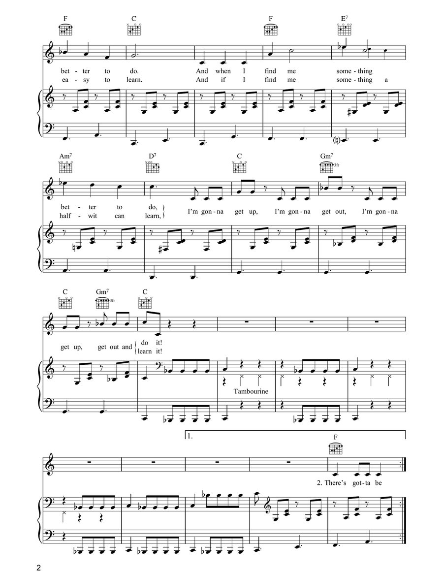 There's Gotta Be Something Better Than This Guitar scores gallery preview page 2