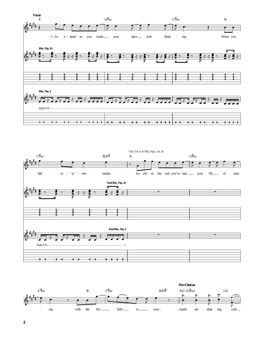 Move Along Move Along Acoustic Guitar scores gallery preview page 2