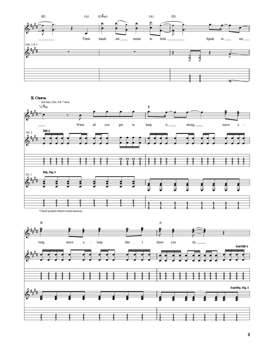 Move Along Move Along Acoustic Guitar scores gallery preview page 3