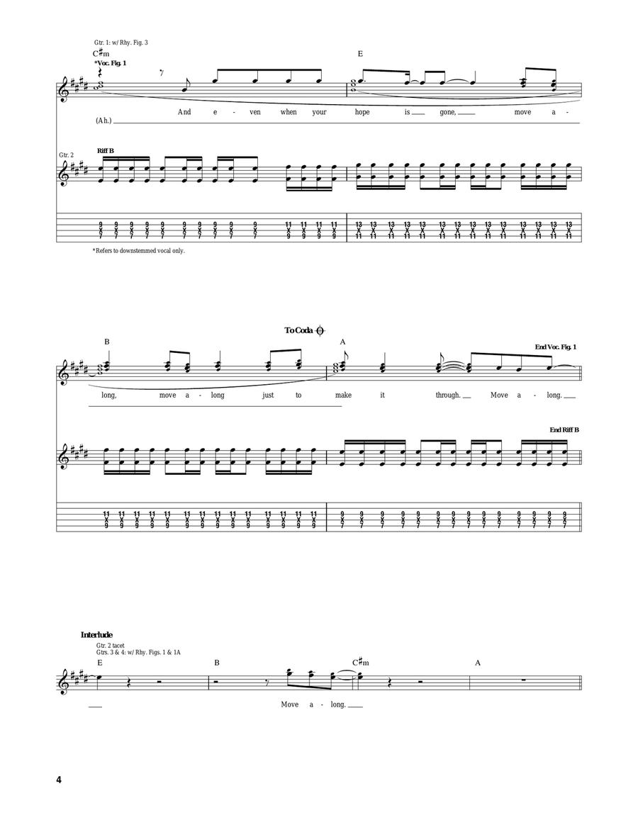 Move Along Move Along Acoustic Guitar scores gallery preview page 4