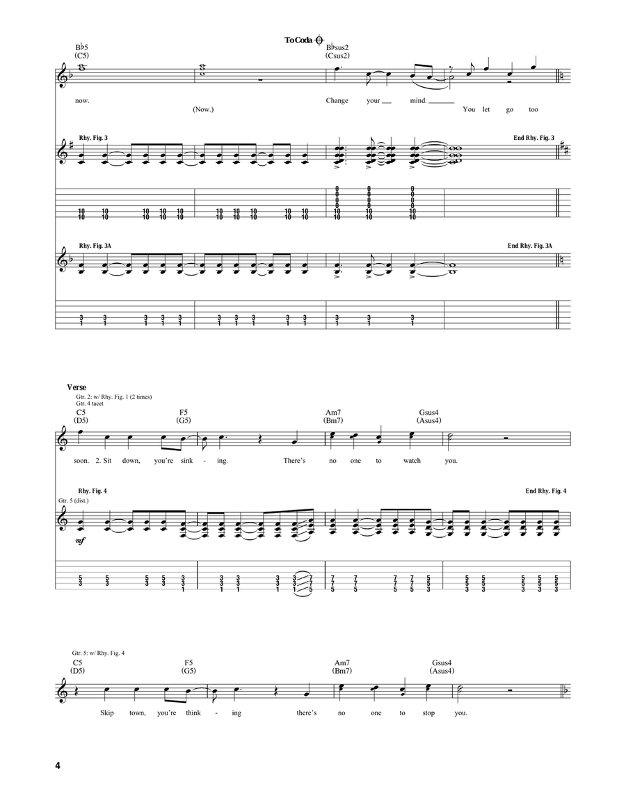 Change Your Mind Change Your Mind Acoustic Guitar scores gallery preview page 4