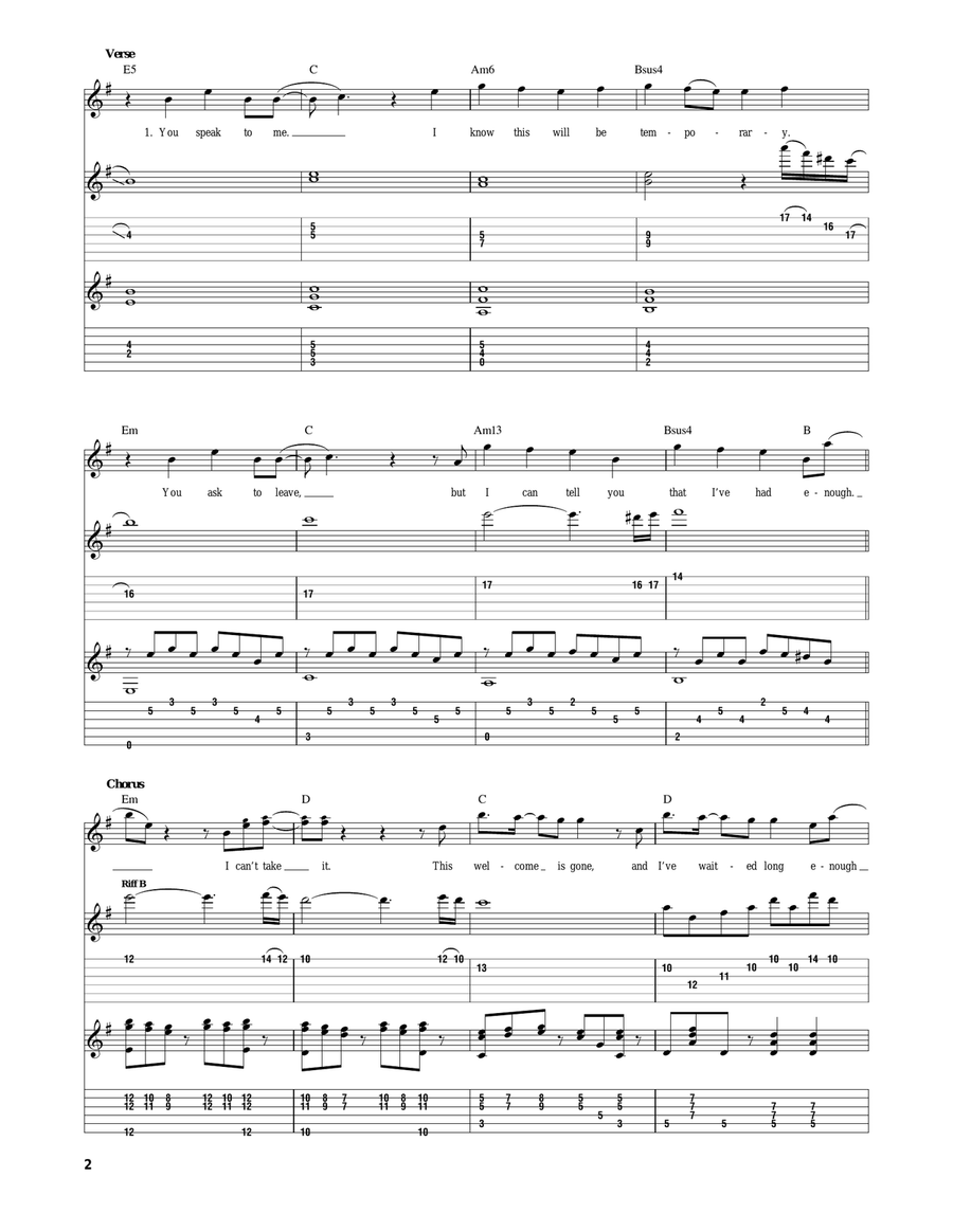 Can't Take It Can't Take It Acoustic Guitar scores gallery preview page 2