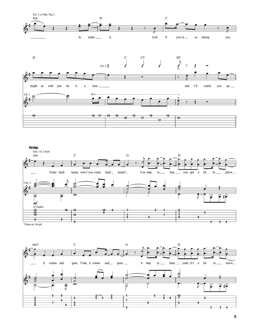 Can't Take It Can't Take It Acoustic Guitar scores gallery preview page 5