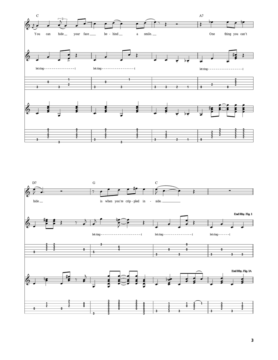 Crippled Inside Crippled Inside Acoustic Guitar scores gallery preview page 3