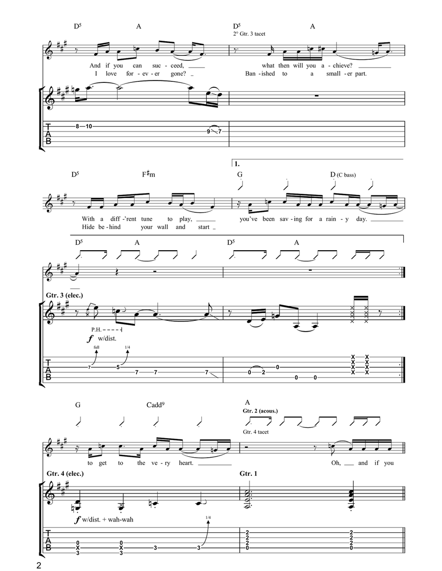 The Weaver The Weaver Guitar Tablature scores gallery preview page 2