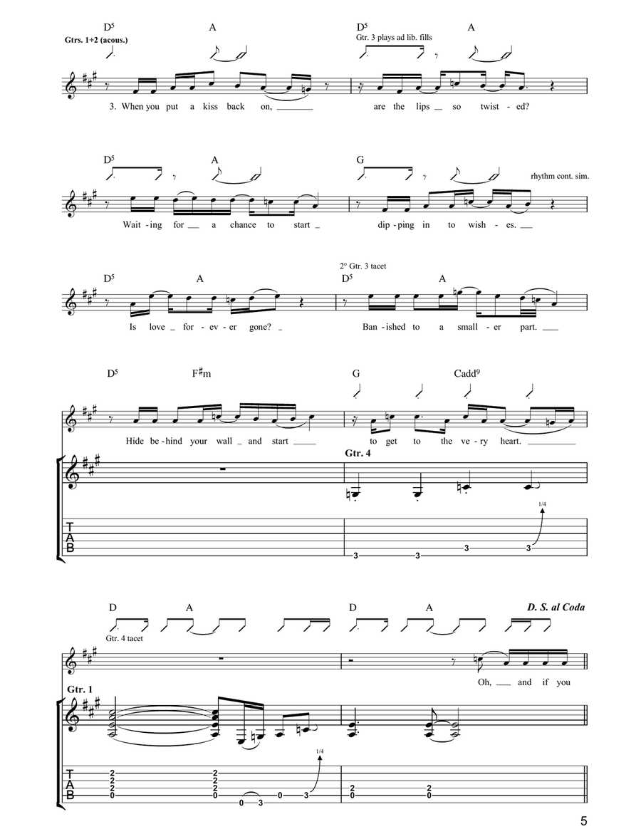 The Weaver The Weaver Guitar Tablature scores gallery preview page 5