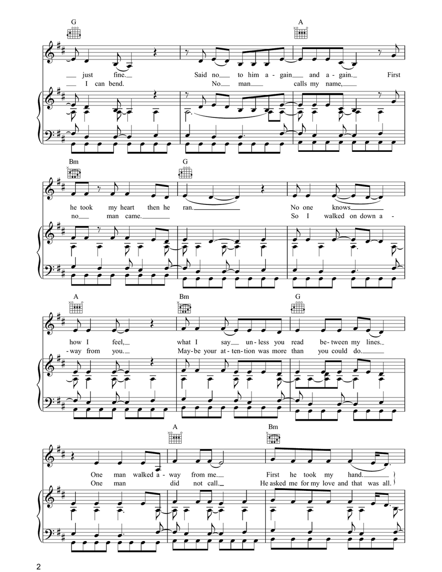 Stand Back Stand Back Piano, Vocal, Guitar scores gallery preview page 2