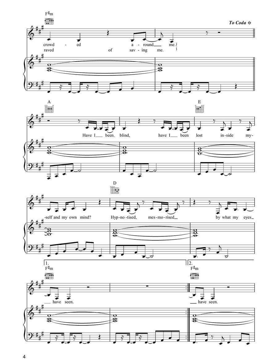 Carnival Carnival Piano, Vocal, Guitar scores gallery preview page 4