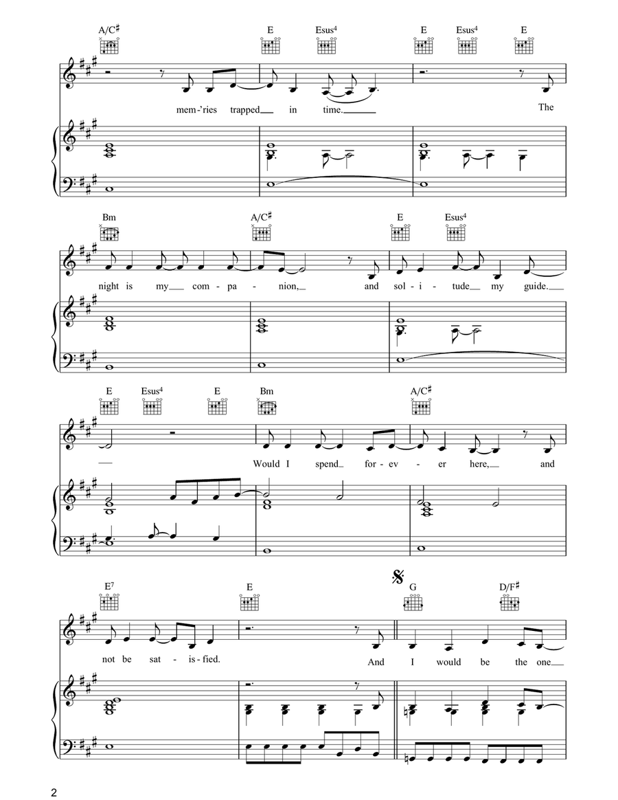 Possession Possession Piano, Vocal, Guitar scores gallery preview page 2