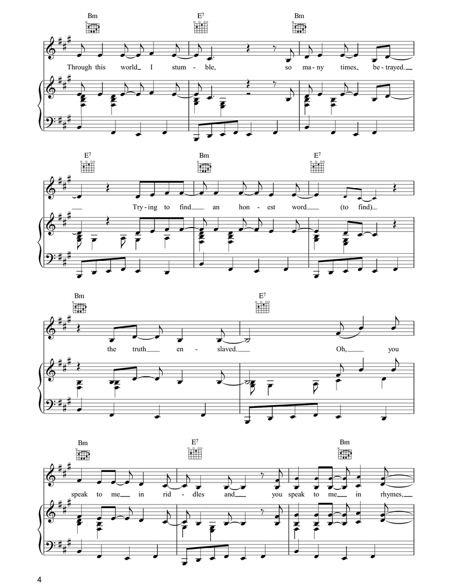 Possession Possession Piano, Vocal, Guitar scores gallery preview page 4