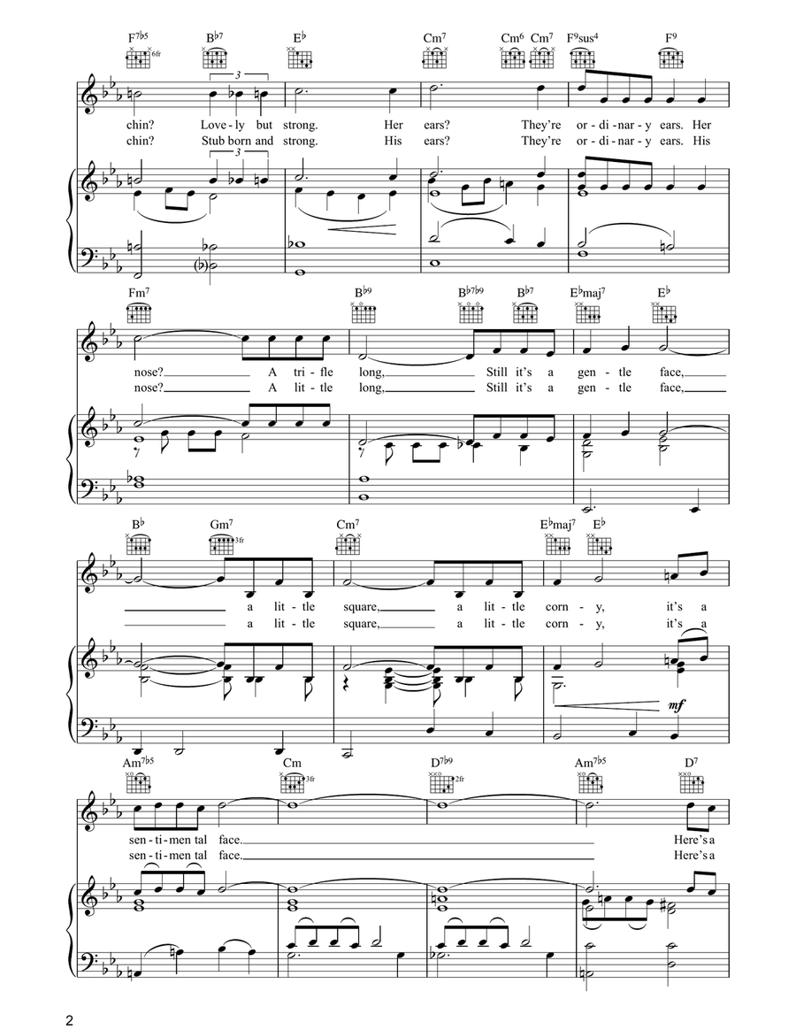 It's A Nice Face Acoustic Guitar scores gallery preview page 2