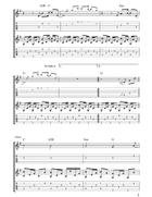The Long Road (from Cal) Guitar Tablature scores gallery preview page 3