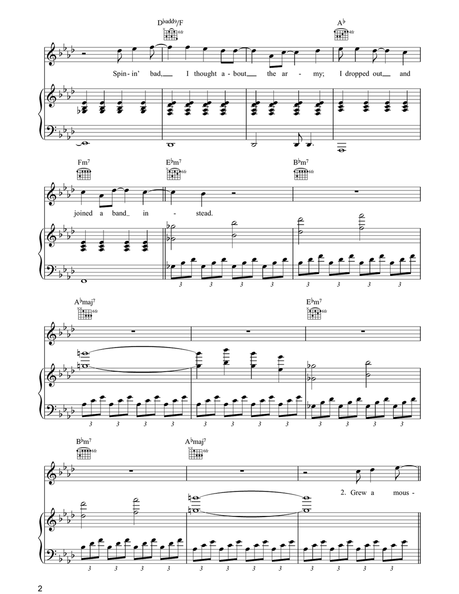 Army Army Piano, Vocal, Guitar scores gallery preview page 2
