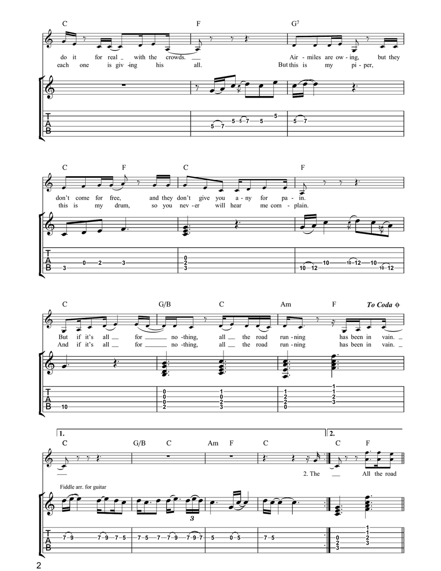 All The Road Running All The Road Running Acoustic Guitar scores gallery preview page 2