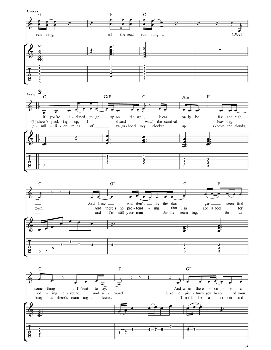 All The Road Running All The Road Running Acoustic Guitar scores gallery preview page 3