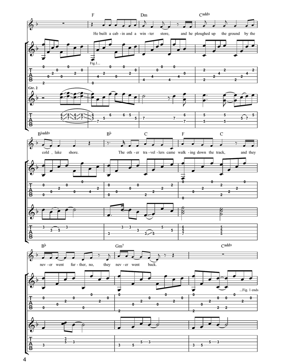 Telegraph Road Telegraph Road Guitar Tablature scores gallery preview page 4