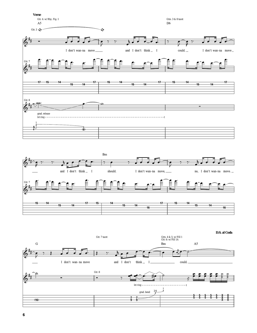 Do Not Move Do Not Move Acoustic Guitar scores gallery preview page 6