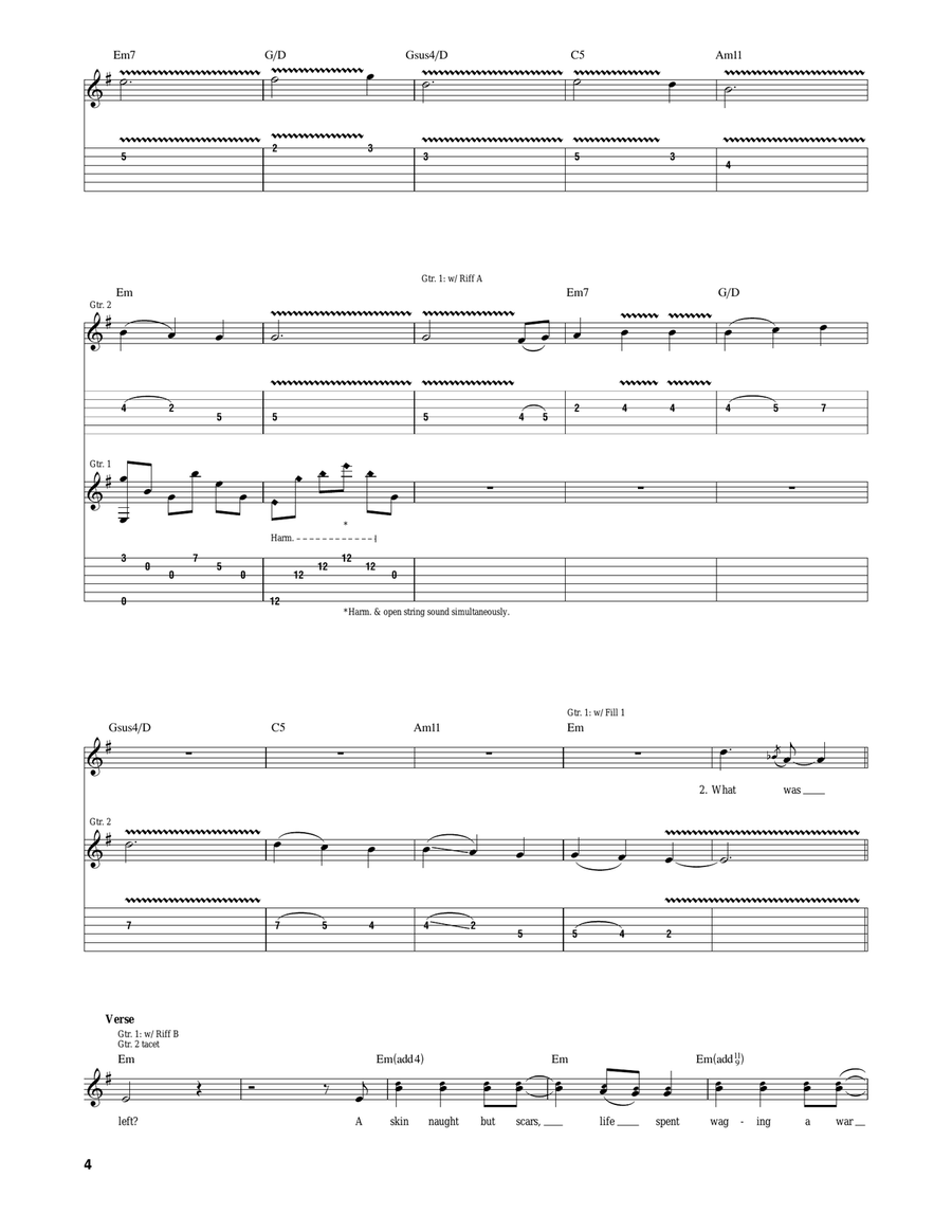 Laid To Rest Laid To Rest Electric Guitar scores gallery preview page 4