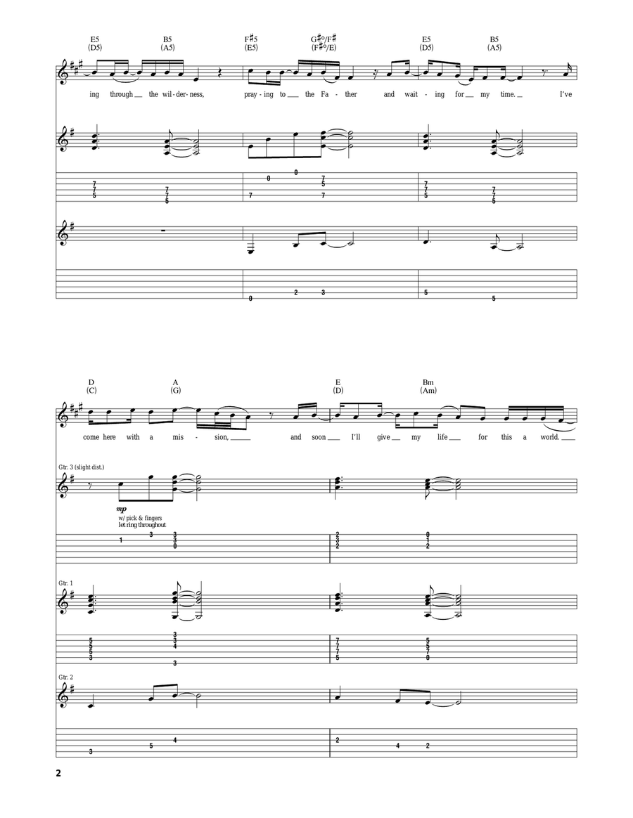Carry My Cross Carry My Cross Acoustic Guitar scores gallery preview page 2