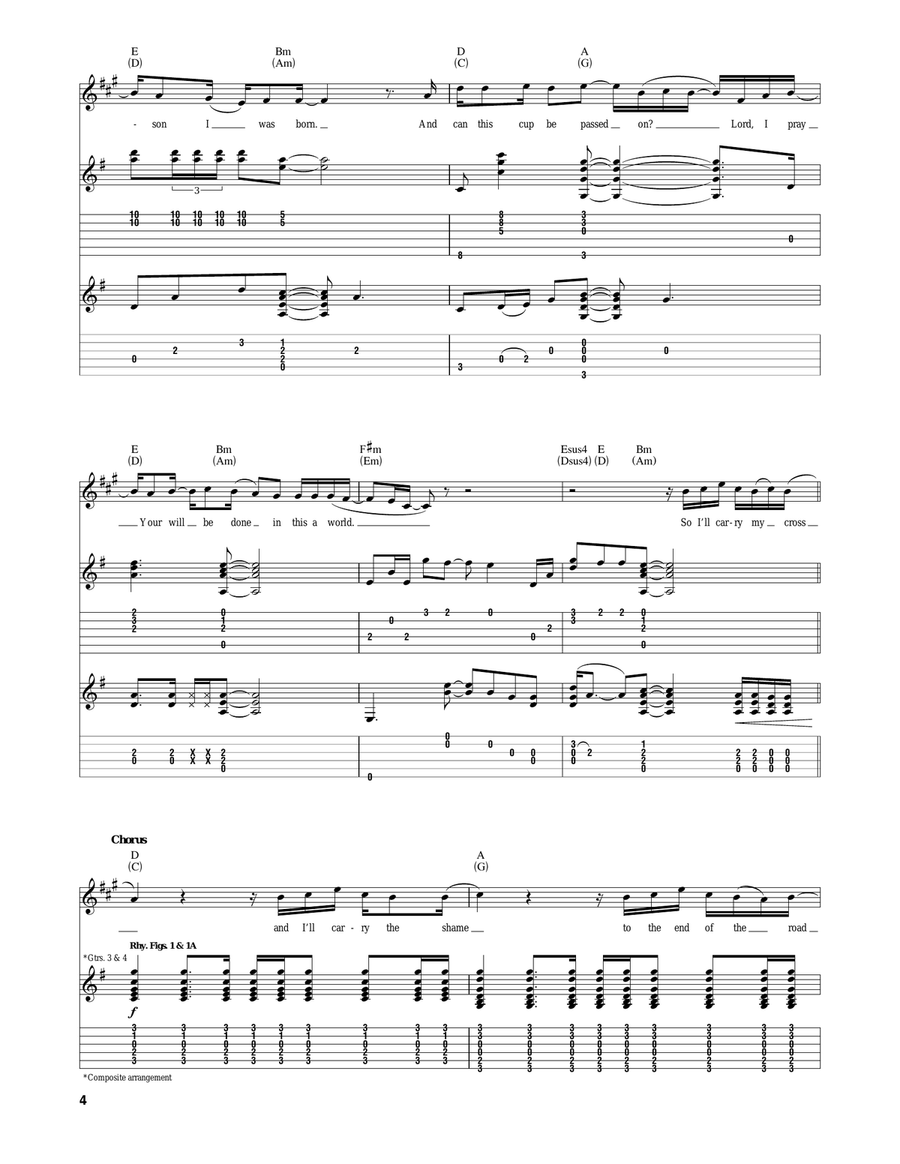 Carry My Cross Carry My Cross Acoustic Guitar scores gallery preview page 4