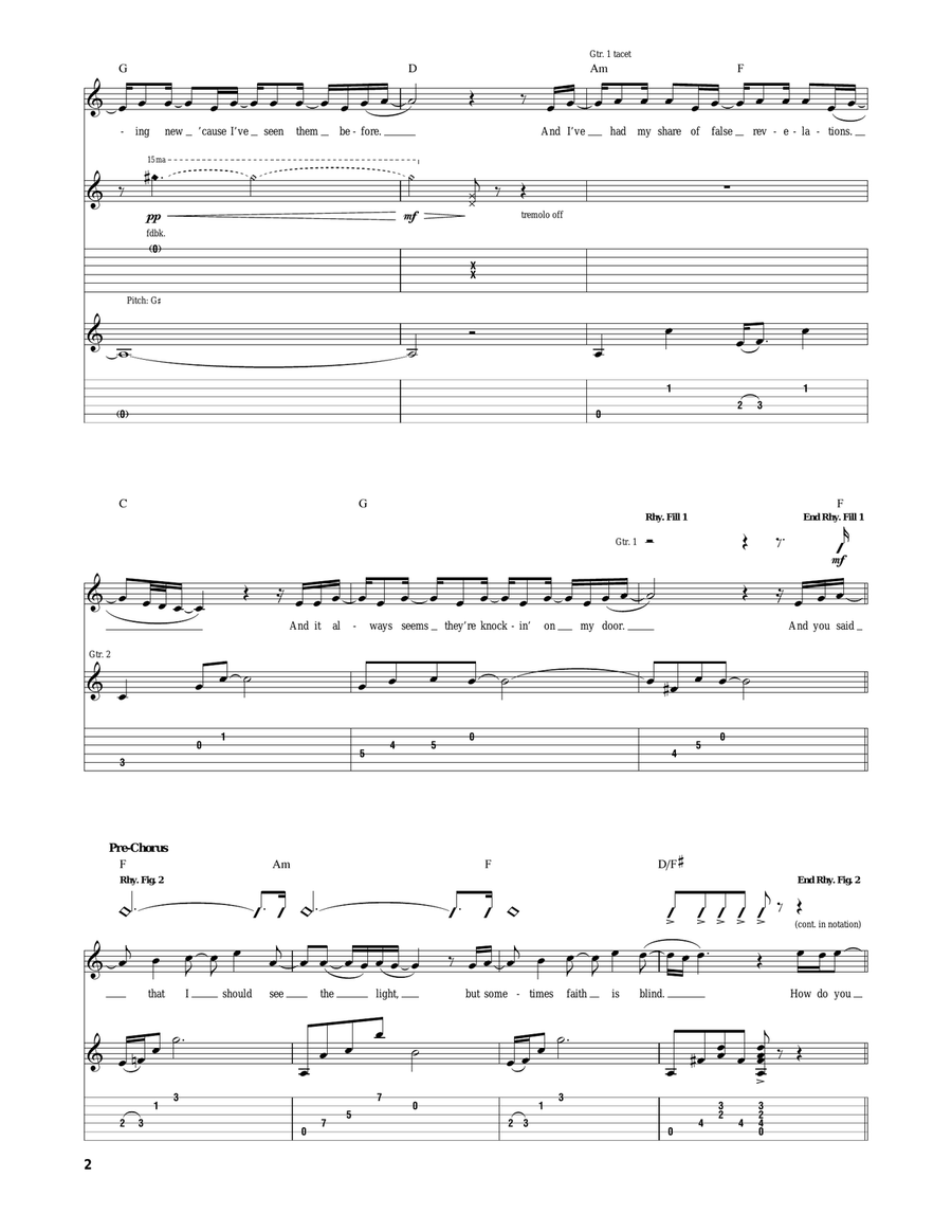 How Do You Know How Do You Know Acoustic Guitar scores gallery preview page 2