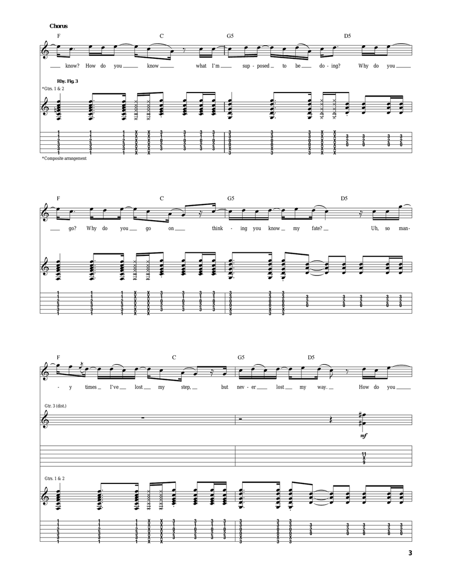 How Do You Know How Do You Know Acoustic Guitar scores gallery preview page 3
