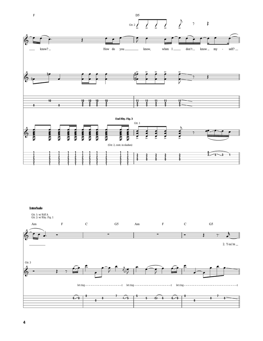 How Do You Know How Do You Know Acoustic Guitar scores gallery preview page 4