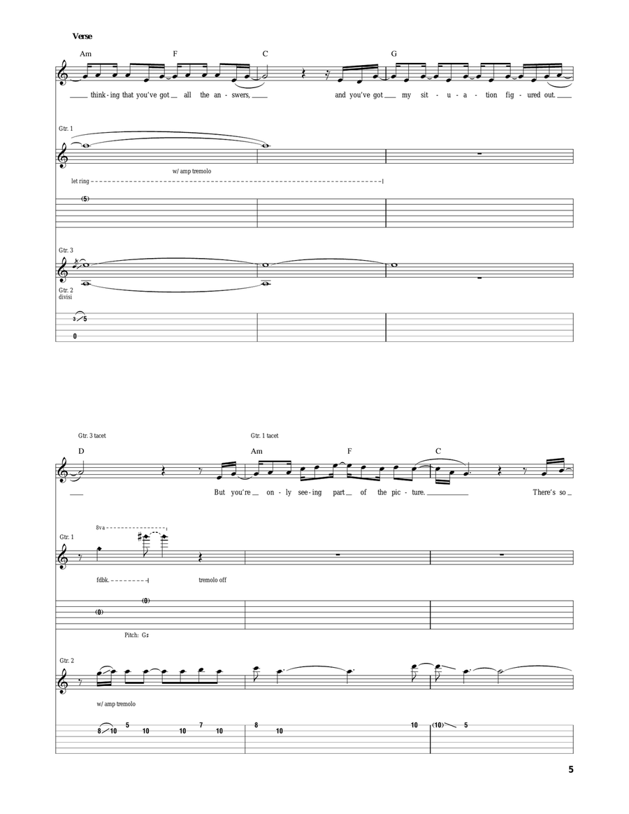 How Do You Know How Do You Know Acoustic Guitar scores gallery preview page 5