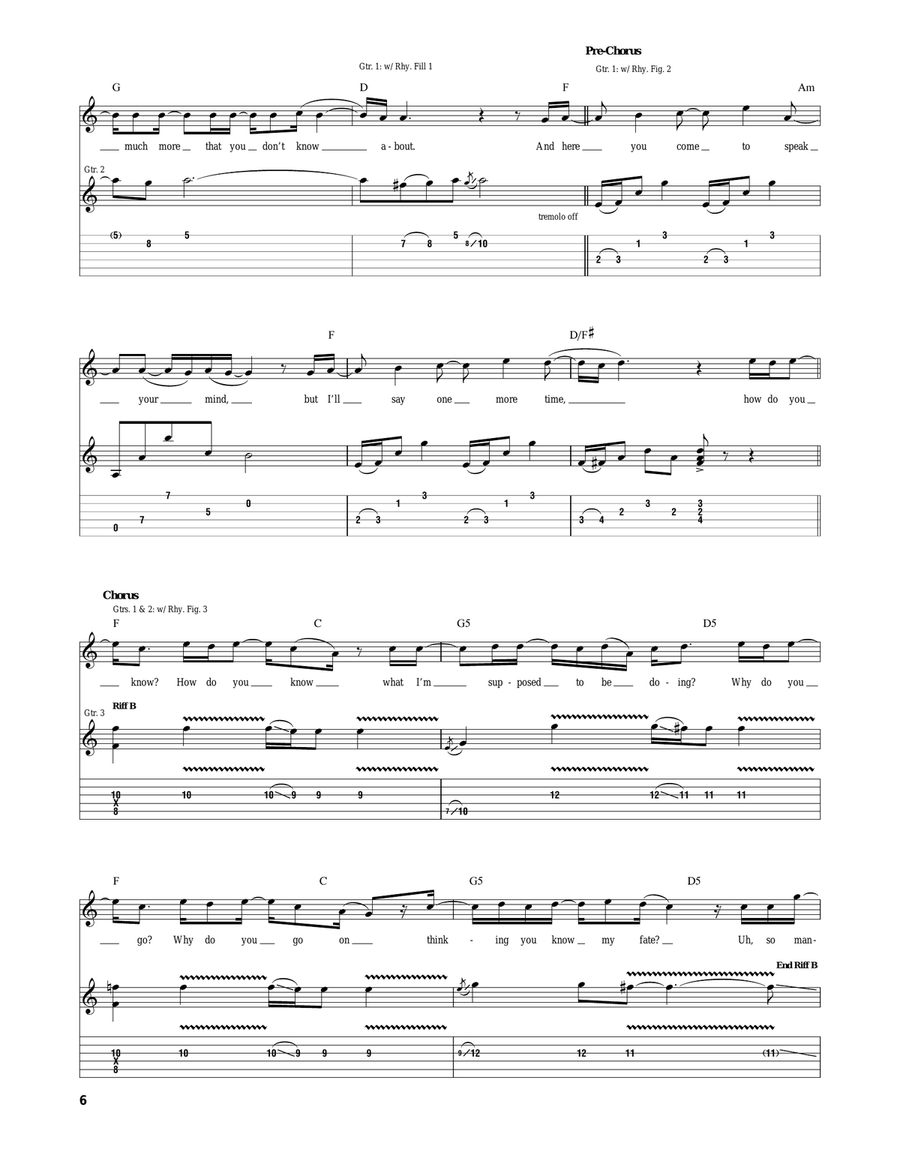 How Do You Know How Do You Know Acoustic Guitar scores gallery preview page 6