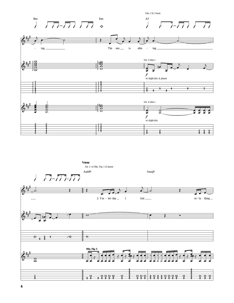 The Sun Is Shining The Sun Is Shining Acoustic Guitar scores gallery preview page 4