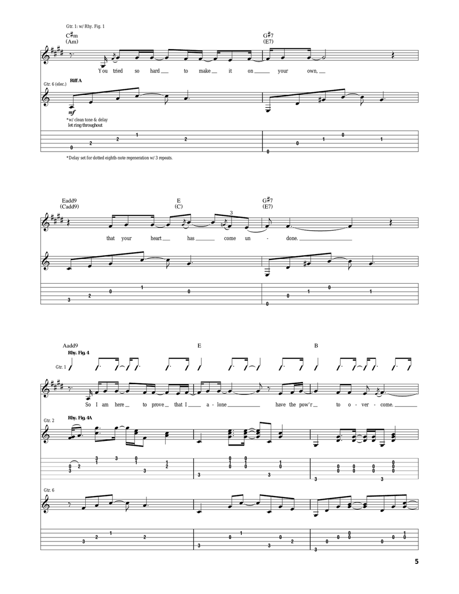 Rise Up Rise Up Acoustic Guitar scores gallery preview page 5