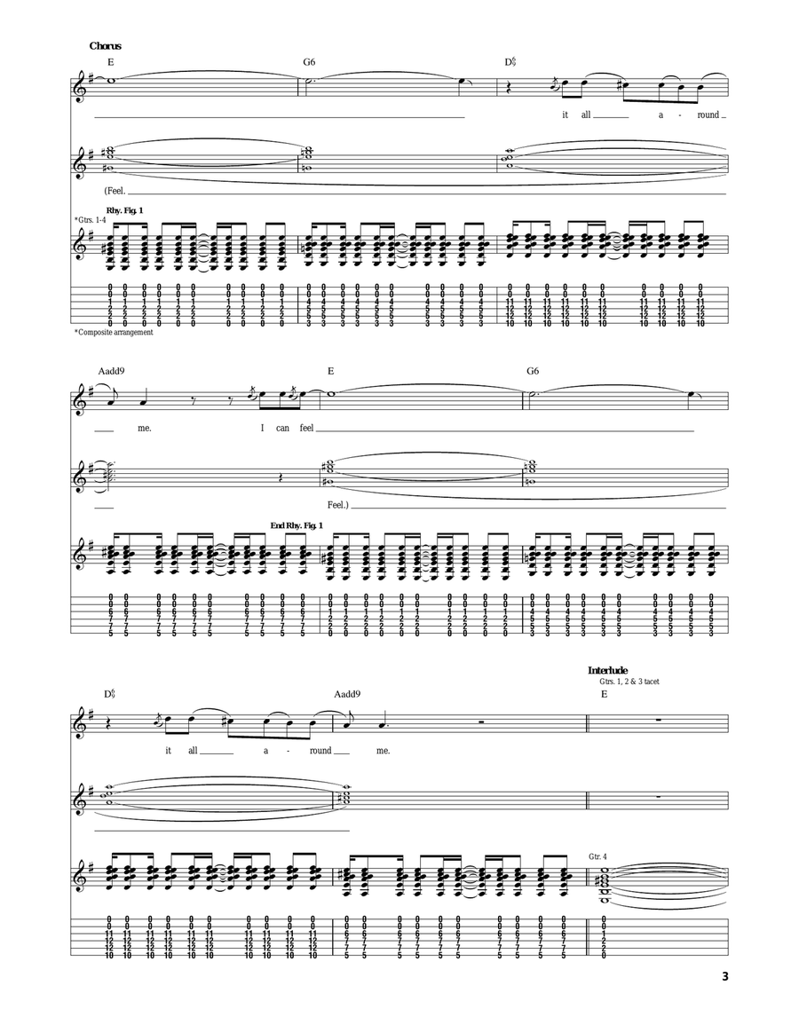 I Can Feel It I Can Feel It Acoustic Guitar scores gallery preview page 3