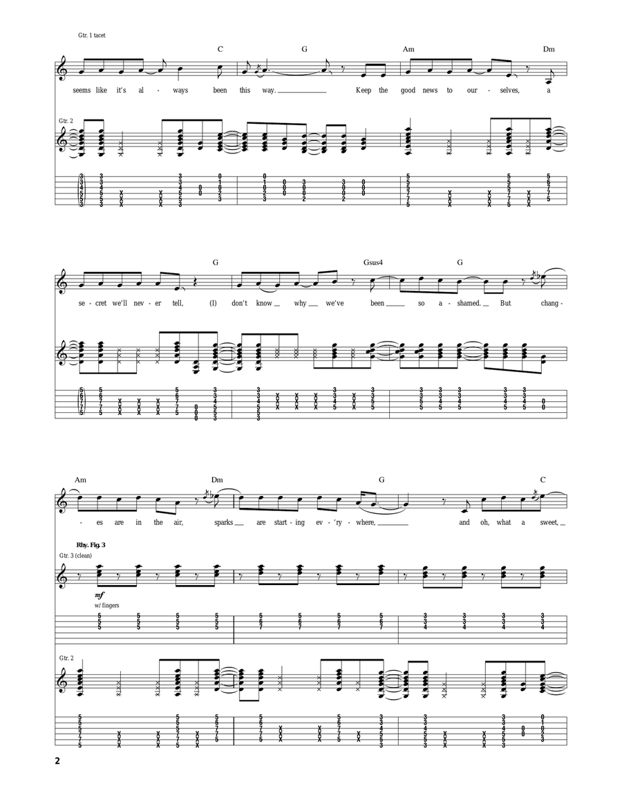 Keep On Shinin' Keep On Shinin' Acoustic Guitar scores gallery preview page 2