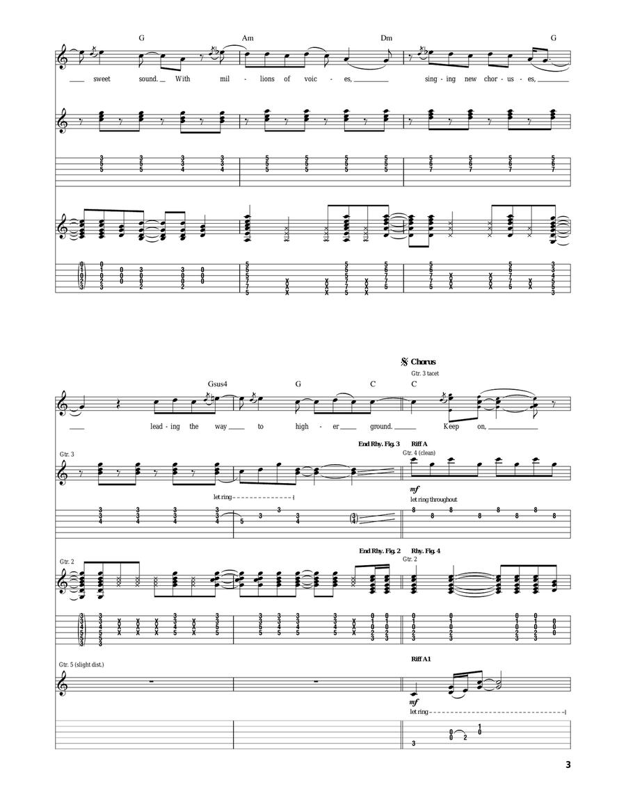 Keep On Shinin' Keep On Shinin' Acoustic Guitar scores gallery preview page 3